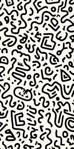 Abstract Doodle Pattern