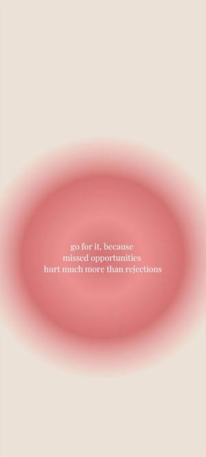Soft pink circle quote