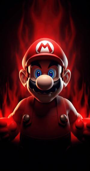 Mario in Flames