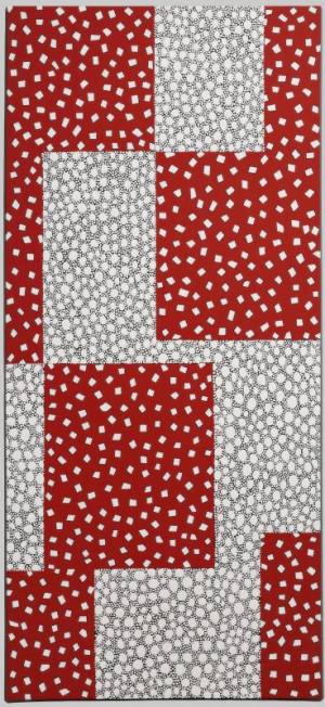 Red and White Geometric Collage