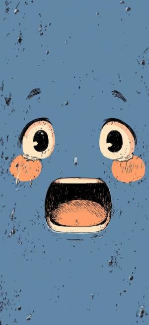 Angry Cartoon Cat Face