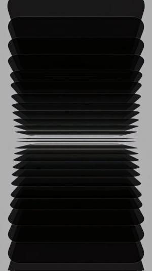 Black wavy ribbon stripes