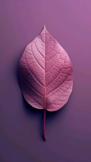 Minimal purple leaf