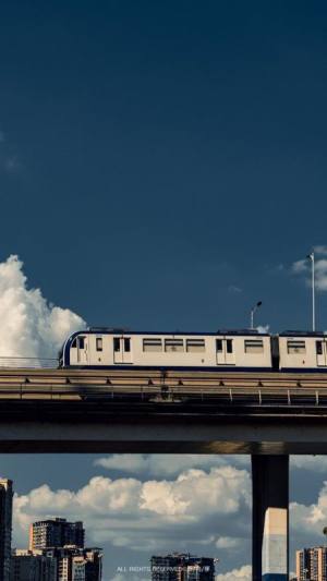 قطار از روی پل