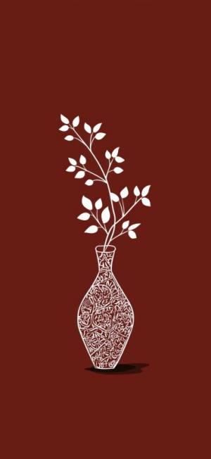 گلدان مینیمال با شاخه