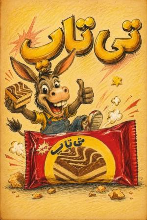 نقاشی فانتزی خرگوش و شکلات