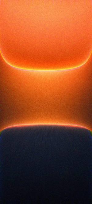 Abstract Orange Curves